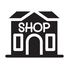 Shop building icon vector illustration graphic design