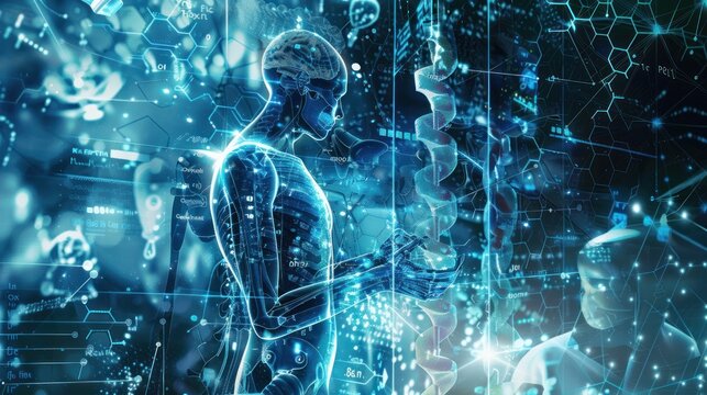 Digital Human with Abstract Data and Technology