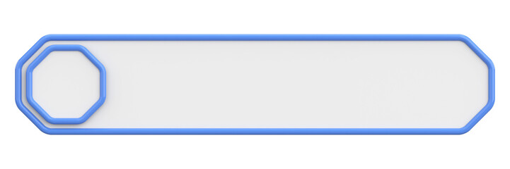 Profile tab. Social media profile. 3D illustration.