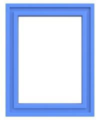 Picture frame. Portrait frame. 3D illustration.