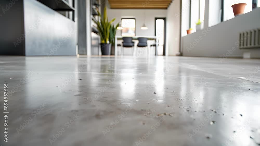 Poster the smooth concrete floors are kept clean and free of clutter ensuring a safe environment for walkin