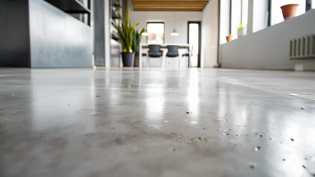 The smooth concrete floors are kept clean and free of clutter ensuring a safe environment for walking.