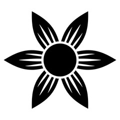 flower icon. floral plant