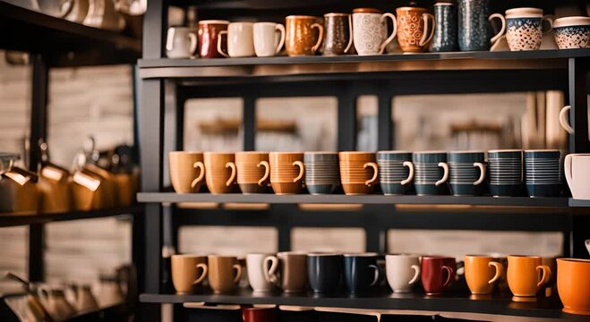 Crockery and cutlery store.