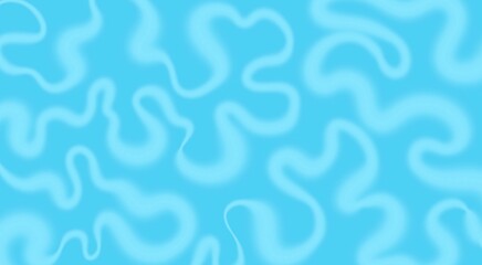 A seamless pattern of light blue swirls on a bright blue background.