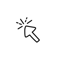 handdrawn click icon