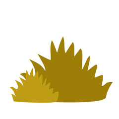 Brown Grass Vector Illustration 