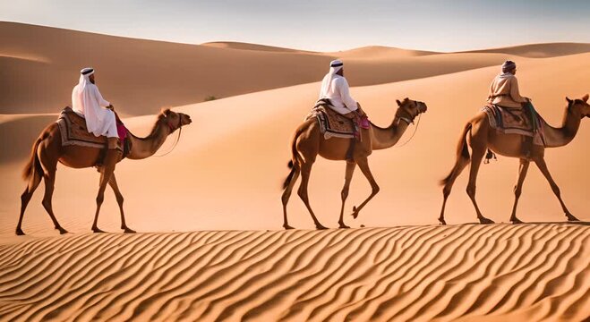The three wise men in the desert.