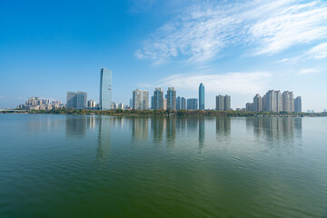 Bridges and Urban Skylines, Huizhou, Guangdong, China