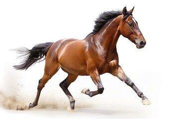 Obraz premium horse isolated on white background