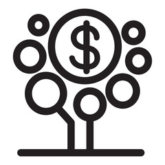 Fototapeta premium Perk icon in thin line style. Vector illustration graphic design