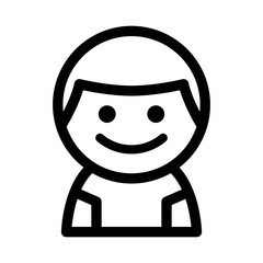 Student icon in thin line style. Vector illustration graphic design