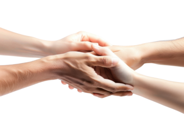 PNG Hands holding each other support