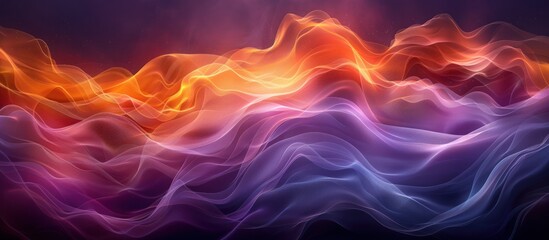 Obraz premium Abstract Flowing Light Waves