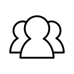 Social network icon in thin line style. Vector illustration graphic design