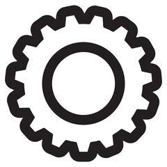 Setting icon in thin line style. Vector illustration graphic design
