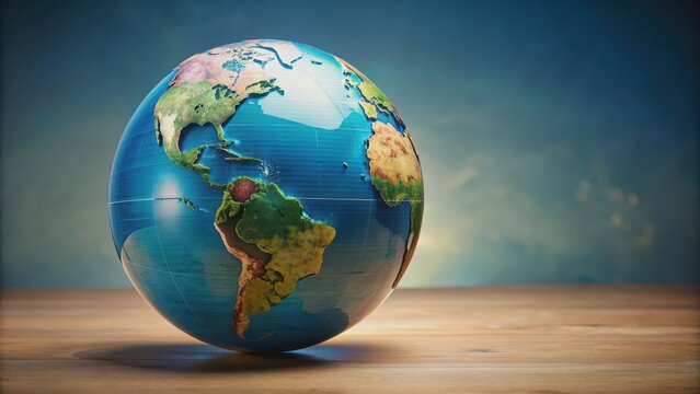 Surreal globe symbolizing international law and global governance , global, surreal, globe, international law