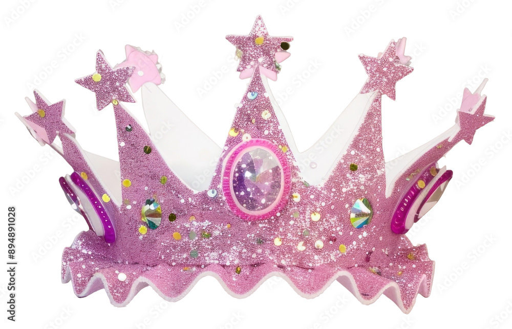 Wall mural Sparkling pink princess crown