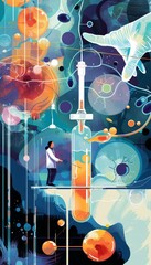 Cutting-Edge Biological Illustration for Medical Research and Biotechnology Design