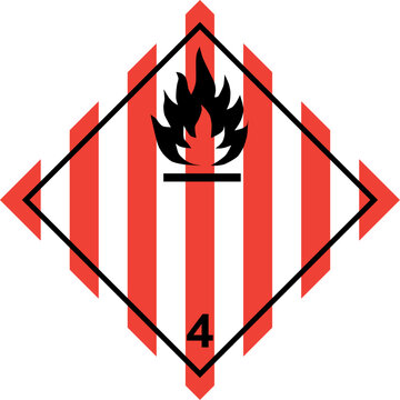 GHS ADR Division 4.1 Flammable solids, self-reactive substances and solid desensitised explosives