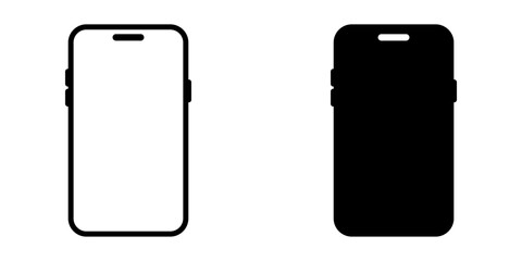 Smartphone icon set. Smart phone Symbol. Phone sign. for mobile concept and web design. vector illustration on white background