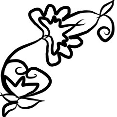 black and white tattoo design