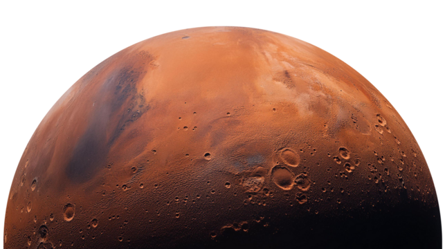 Mars Planet transparent png, isolated space graphic resource