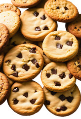 delicious Cookies isolated on white background