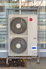 Double Unit Air Conditioner Two Fans With Inverter in Frame Hvac