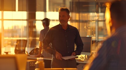 The office meeting session