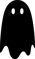 Ghostly Black Phantom Design for Scary Project