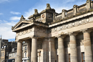 Bâtiment néoclassique à Edimbourg. Ecosse