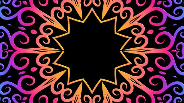 Beautiful flowers line art motion graphics for aesthetic commercial ads 
