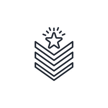 recommend clip art: Army icon. vector.Editable stroke.linear style sign for use web design,logo.Symbol illustration.