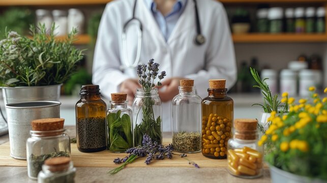 naturopathic doctor recommending natural remedies and lifestyle changes to improve a patient's overall health