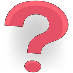 question mark icon flat