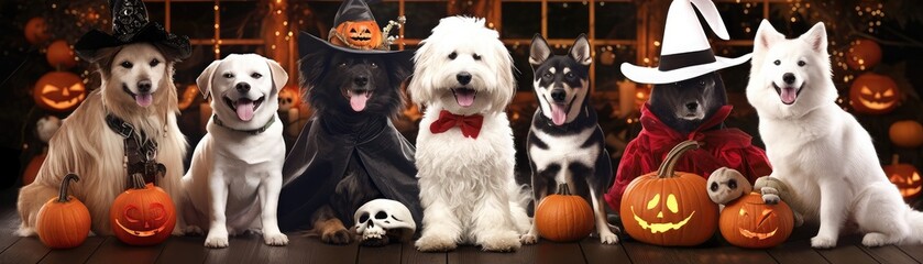 pet costumes, Halloween accessories, costume making, festive appetizers, haunted house tours