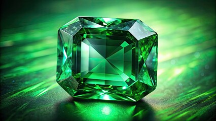 Close-up of giant emerald gemstone with vivid green color , emerald, gemstone, precious, crystal, jewel, green, shiny, luxury