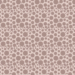 Seamless pattern with polka dot circles vector artistic print for textile paper decor wallpaper background endless creative art	
