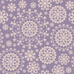 Seamless decorative pattern with flowers wallpaper festive birthday background art decor design for textile, paper	
