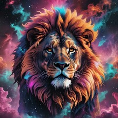 Ethereal Mane, Lion of Cosmic Splendor