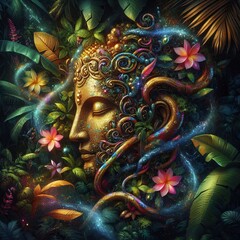 sparkling and flashy luxury festival mask