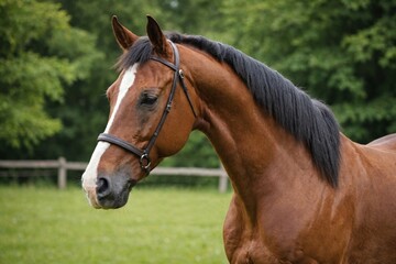 Fototapeta premium beautiful Abtenauer Horse breed.