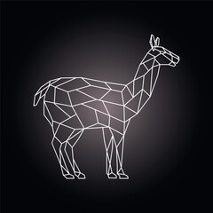 Lama 02-2 (side view geometric)