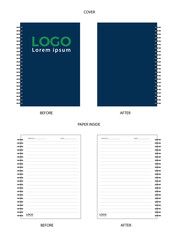 NOTEBOOK AND SHEET PRINT A5 - DETAIL BLEED