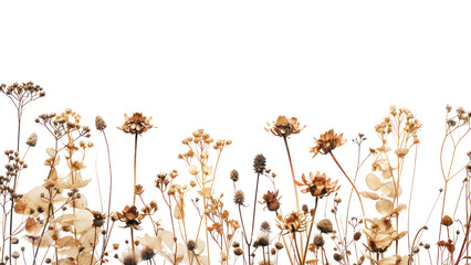 Elegant dried floral nature background