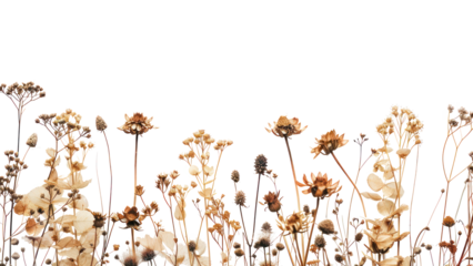 Elegant dried floral nature background