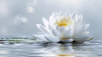 Serene water lily blossom.