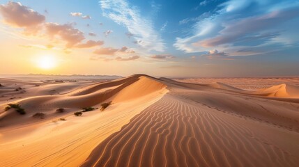 Discover the unique geological formations of the Dubai desert, where wind and sand have sculpted stunning natural landscapes over time.