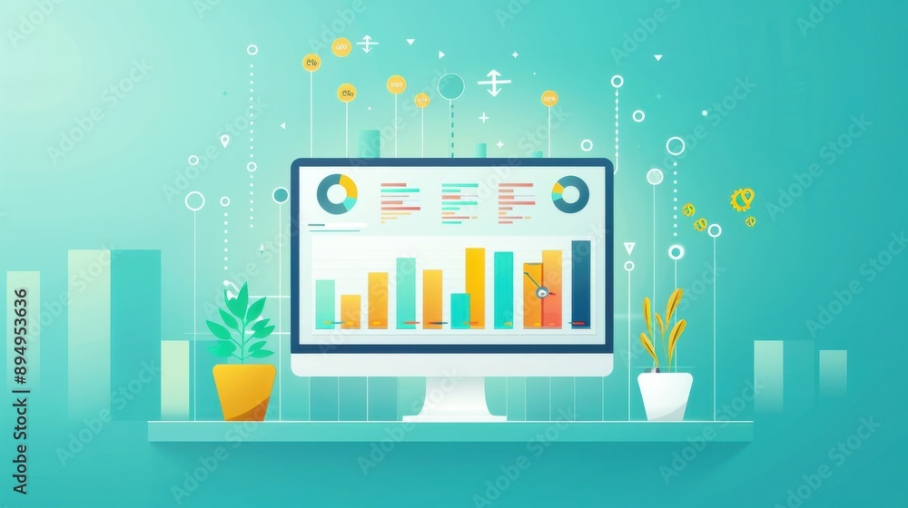 Aufkleber analytics dashboard, graphs showing learner progress